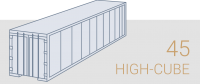 کانتینر چهل و پنج فوت های کیو